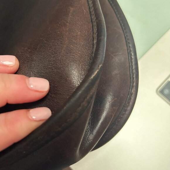 SOLD DO NOT PURCHASE Vintage Coach NYC Mocha Crescent - Picture 9 of 11